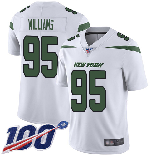 New York Jets Limited White Men Quinnen Williams Road Jersey NFL Football #95 100th Season Vapor Untouchable->new york jets->NFL Jersey